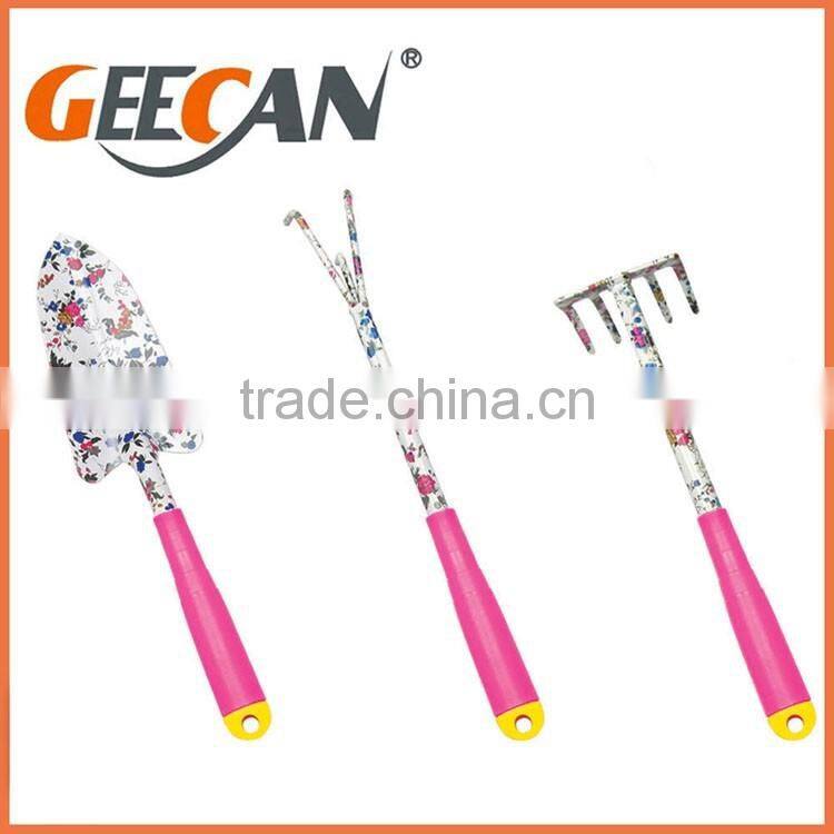 High quality various mini garden tool wholesale set with froral printing