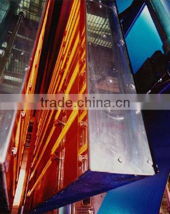 Glass printing type gold coated quartz heater for the conveyor oven