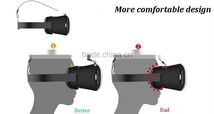 High quality cardboard vr viewe 3D VR Virtual Reality Headset 3D Glasses Adjust Cardboard VR BOX For any Smartphones IOS Android