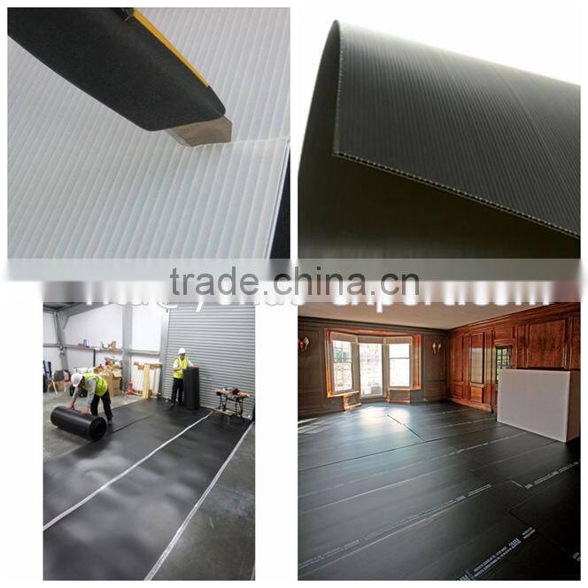 polypropylene pp fluted floor protection sheet