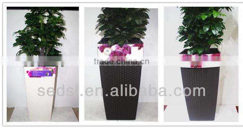decorative plant pot,square plastic flower pot,tall plastic flower pots