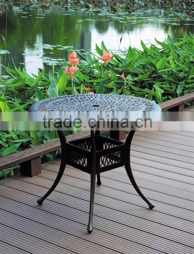 Elizabeth style courtyard 5 pcs cast aluminum patio furniture
