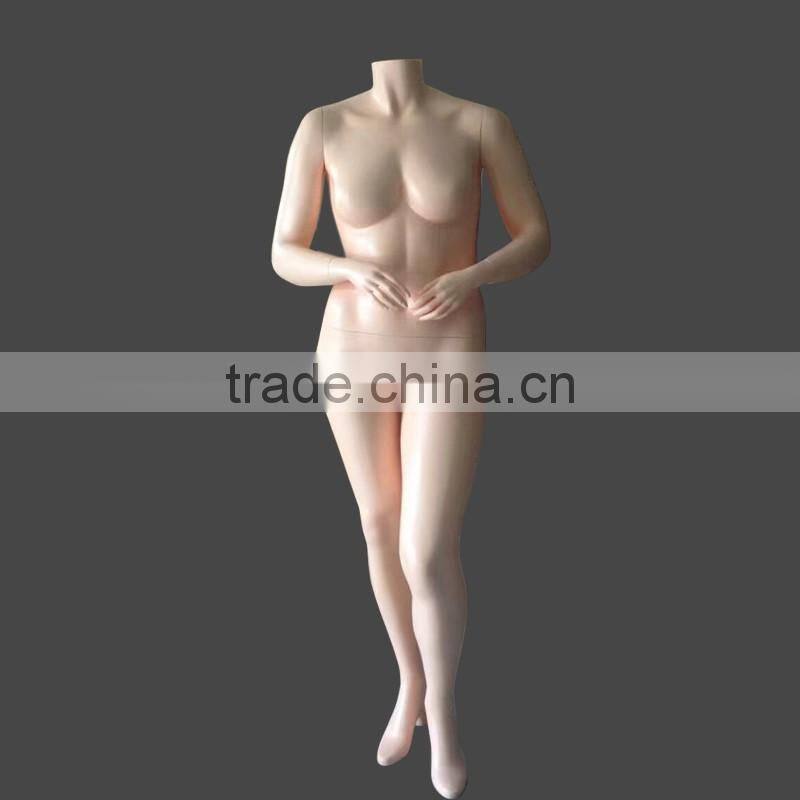 Fashion headless big bust fat female lingerie mannequins display