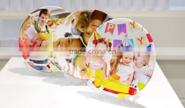 Dishwasher Safe White Polymer Plate For Sublimation