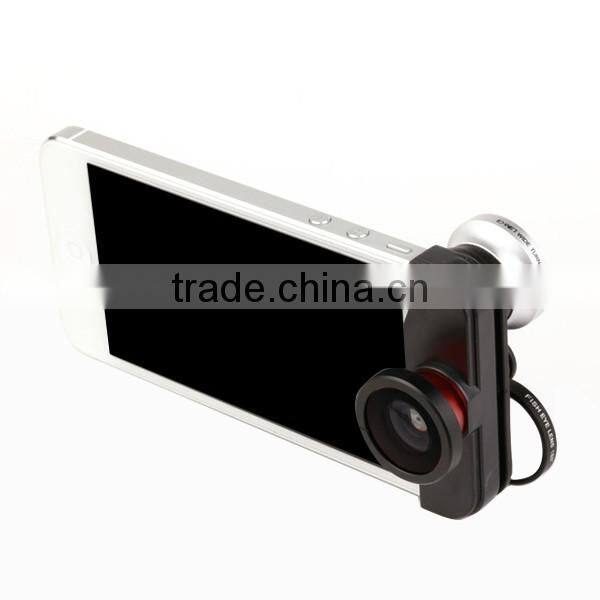 Wholesale Camera Lens 4 IN 1 Wide Angle, Universal clip selfie cam mobile phone lens, wide lens for all smartphone