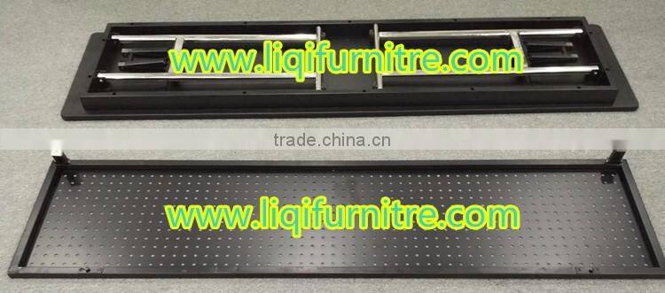 New Style Comercial Banquet Rectangular Training Tables with Folding Legs and metal mask