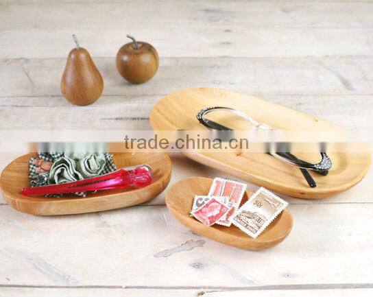 lovely and beautiful home decorative, practical wooden fruit tray wood storage tray