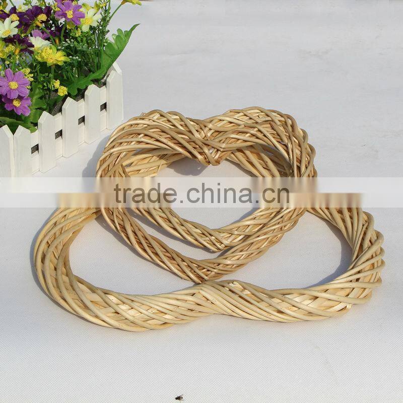 woven wicker heart for christmsa decoration or garden decoration