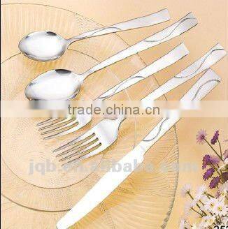 high quality stainless steel outdoor tableware 5pcs set