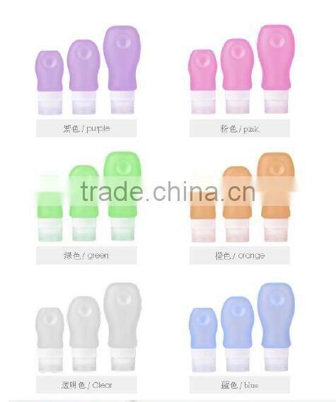 silicone travel perfume bottle set