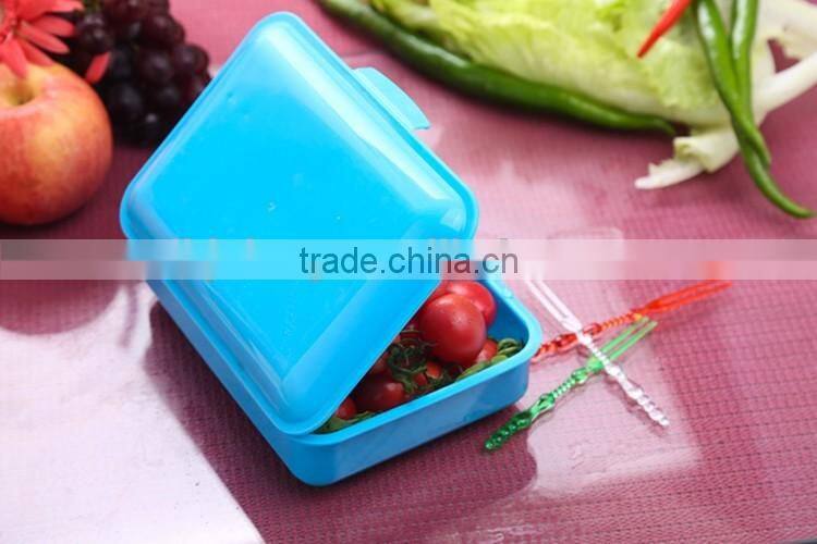 Eco-friendly plastic child rectangle shape lunch box