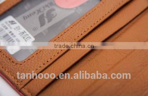 Women's Genuine Leather wallet trifold card money long purse hot