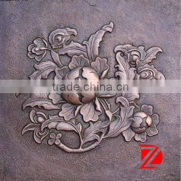 Bronze horse relief sculpture wall animal decoration