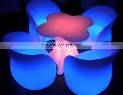 Hot ! 2016 Plastic Lighting kissing chairs / bar stool / casino furniture