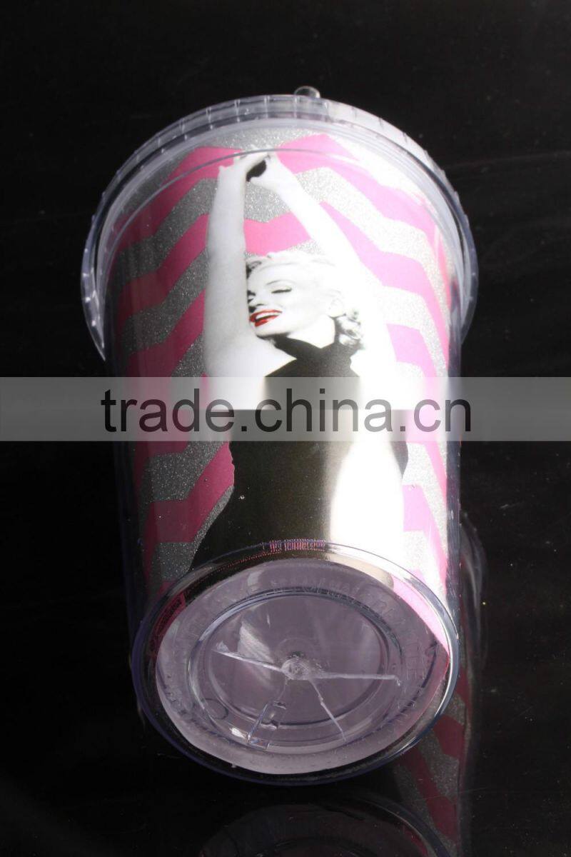 innovative corporate gifts 16oz glitter acrylic tumblers for sale