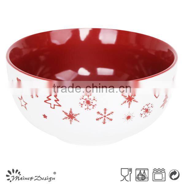 ceramic salad bowls/ceramic christmas bowls