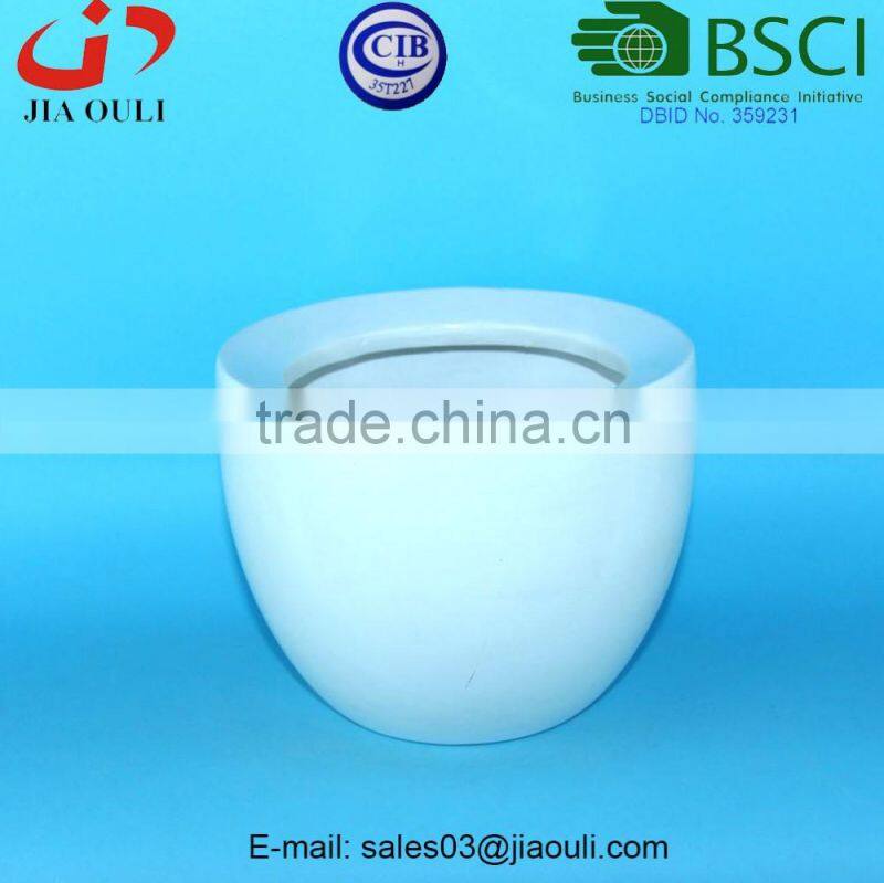 Glazed white and wash Ceramic Rectangle Sucuulent Plant Pot/Cactus Flower Pot