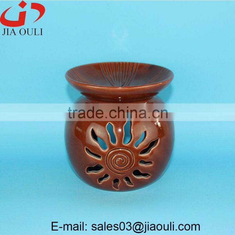 Popular sales white Essential Oil Ceramic Burner Aroma Diffuser