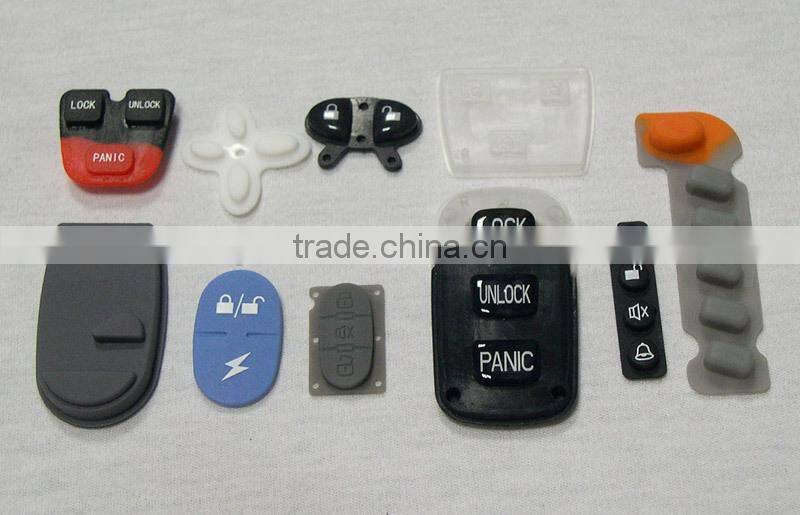 Black controller silicone rubber keypads/ keypad for remote