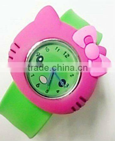 novelty colorful silicone slap watch