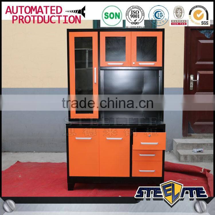 Modern Durable Metal Kitchen Cupboard With Door Handles Wholesale