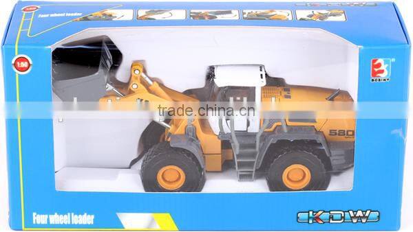 1:50 diecast toy four wheel loader ZZC123465