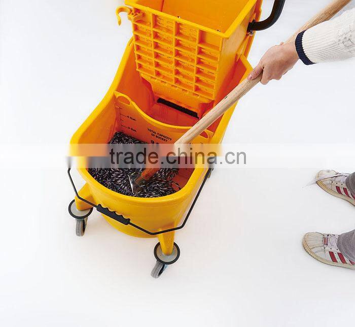 good use strong durable cleaning bucket with wheels for hotel