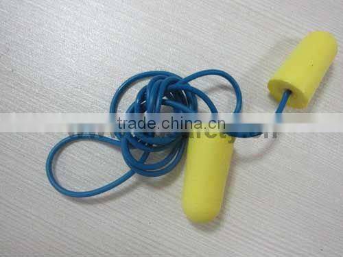 DDSAFETY Cheap Wholesale Earplug With PU Foam Corded Yellow