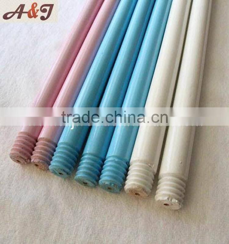 Color Painted Wooden Handle with Italian thread, different colors are available
