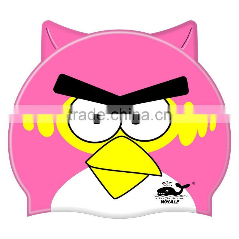 Hot sale silicone kids caps and kids swimming goggle caps and baby swimming hat