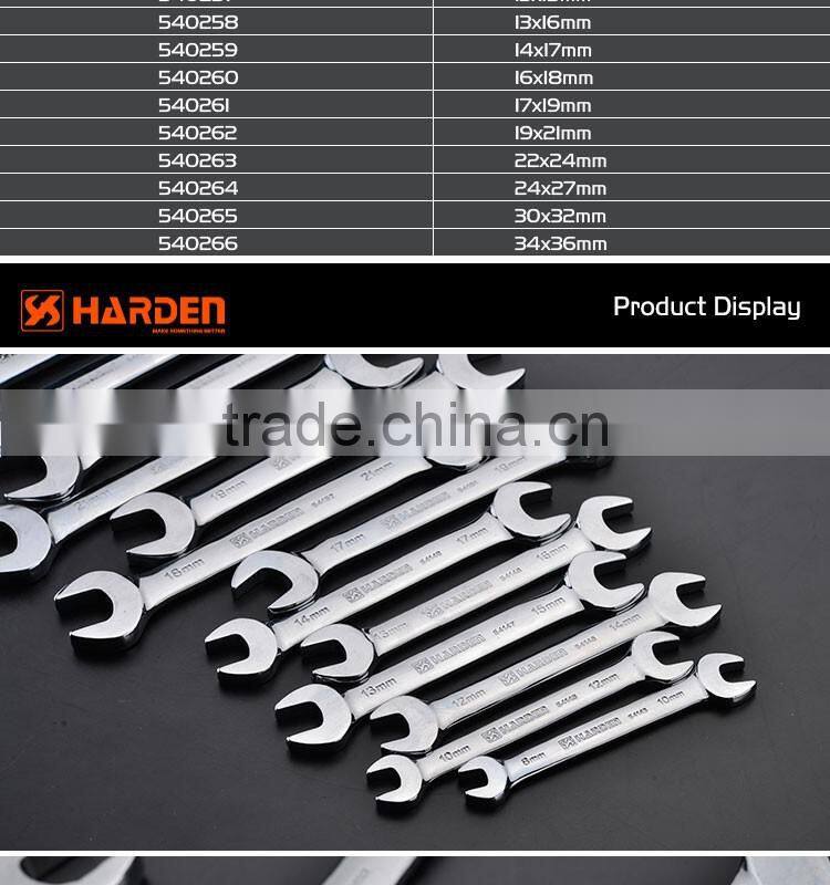 flexible combination wrench Cr-v open end mirror polished spanner wrench set
