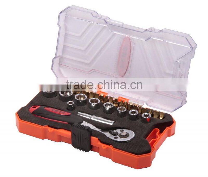 2016 new design 36pcs tool set plastic case SS15034EW-3