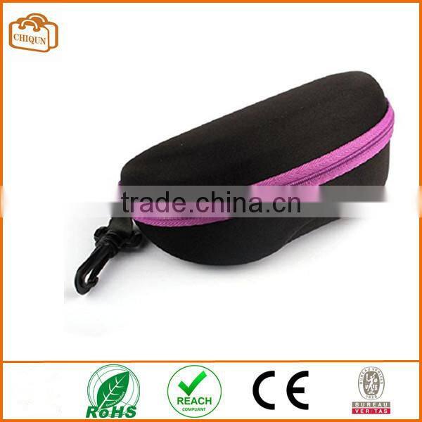 Fashion Portable Carabiner Eye Glasses Sunglass Case Protector Box (Purple) by mokingtop(TM)