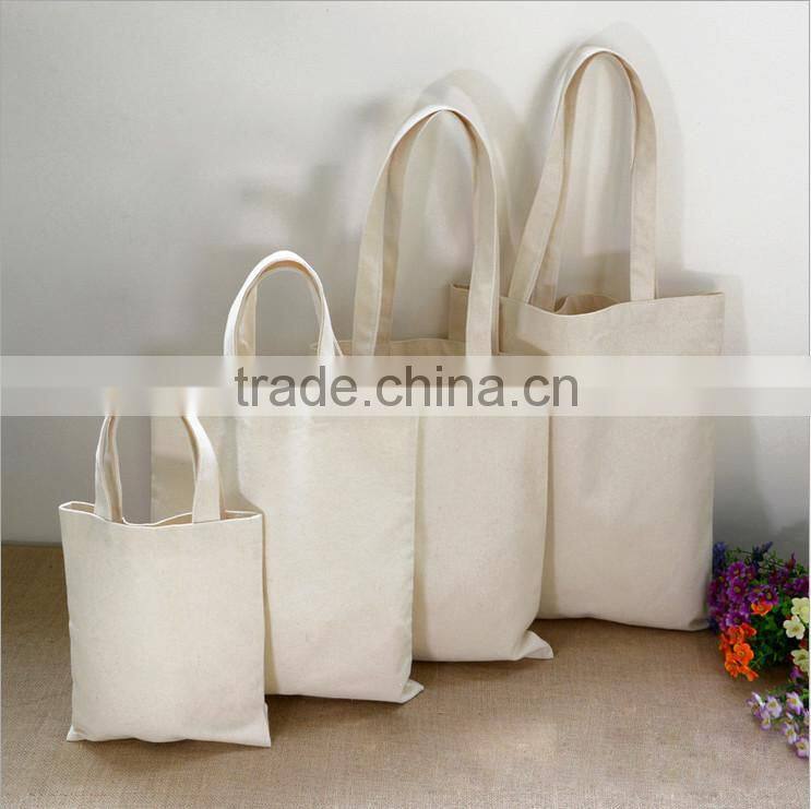 Wholesale recyclable cotton shopping bag/Fashion reusable eco-friendly cotton tote bag cheap cotton bag