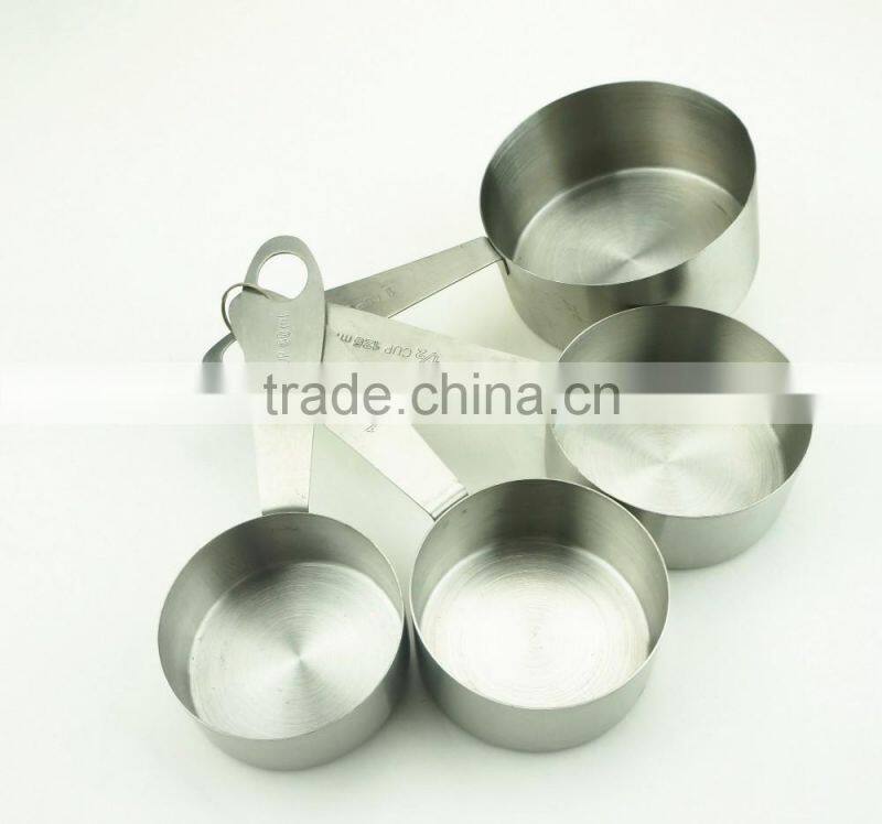 42136 4pcs Stainless Steel Nesting Measuring Cups and Spoons Set
