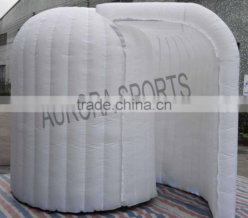 Customize Led light inflatable dome tent 3D inflatable photo booth for wedding or event