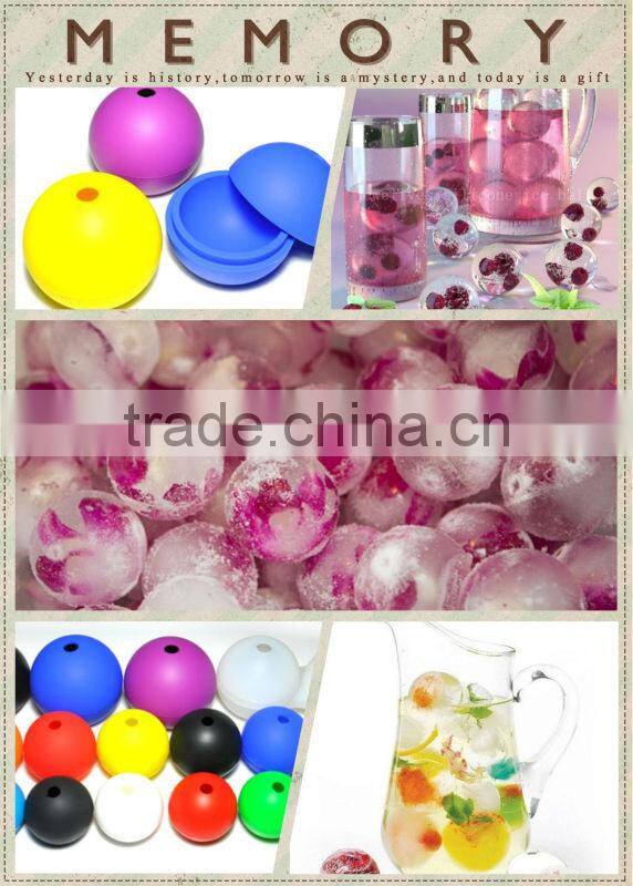 Silicone ice mold for drinks