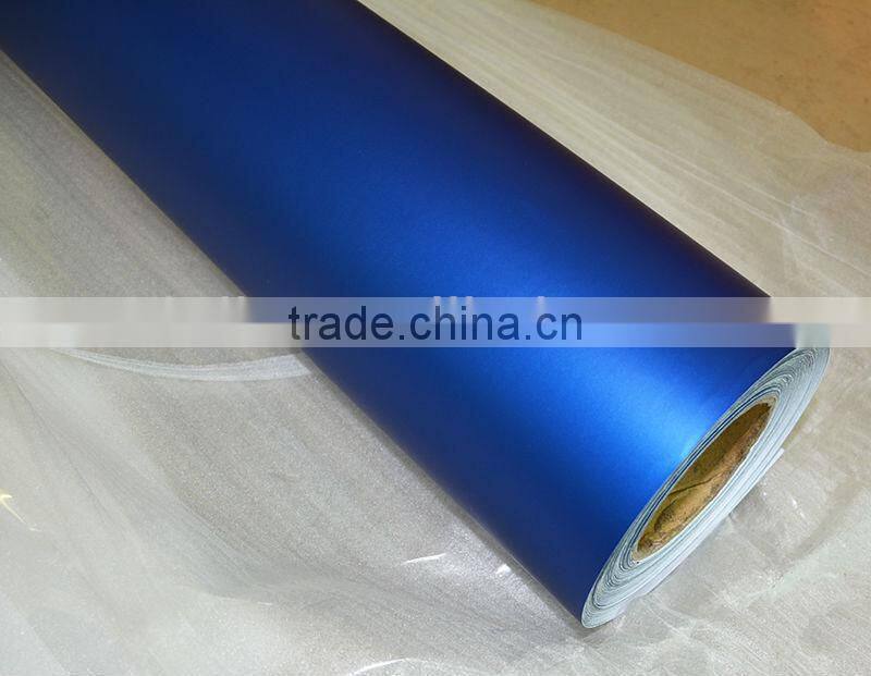 Car wraps vinyl film matt blue and red chrome vinyl car wrap