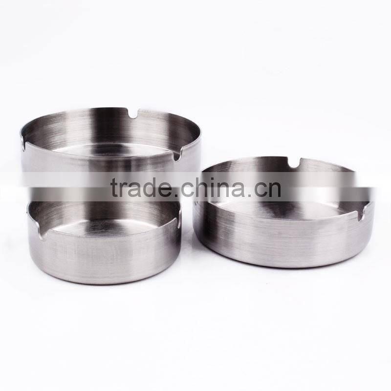 good quality stainless steel ashtray with laser llogo