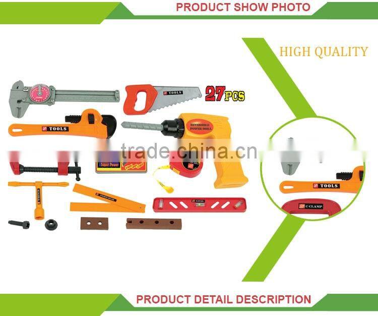 Children indoor pretend play plastic cheap tool toys market in shantou