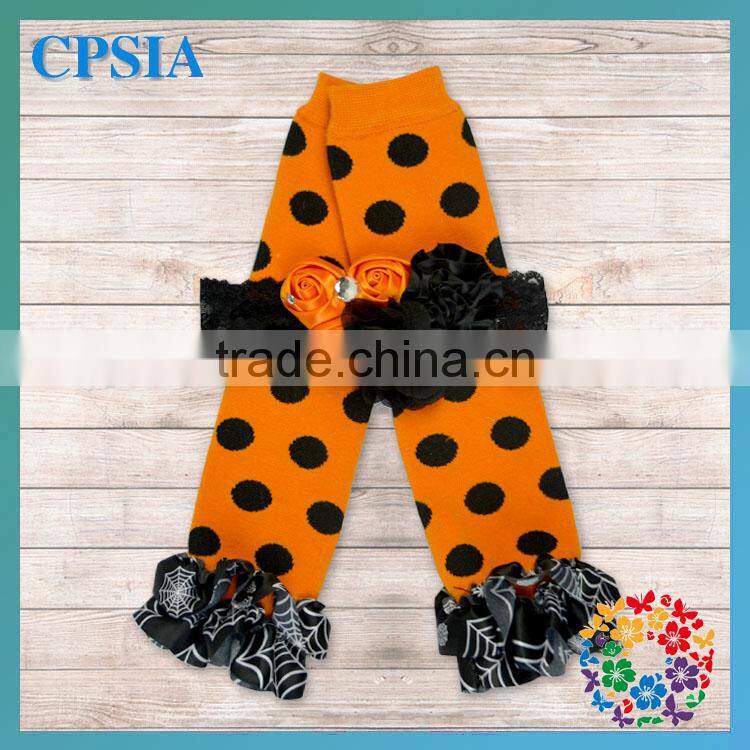 2014 Newest Christmas Pattern headband with match dark spot baby leg warmer Wholesale