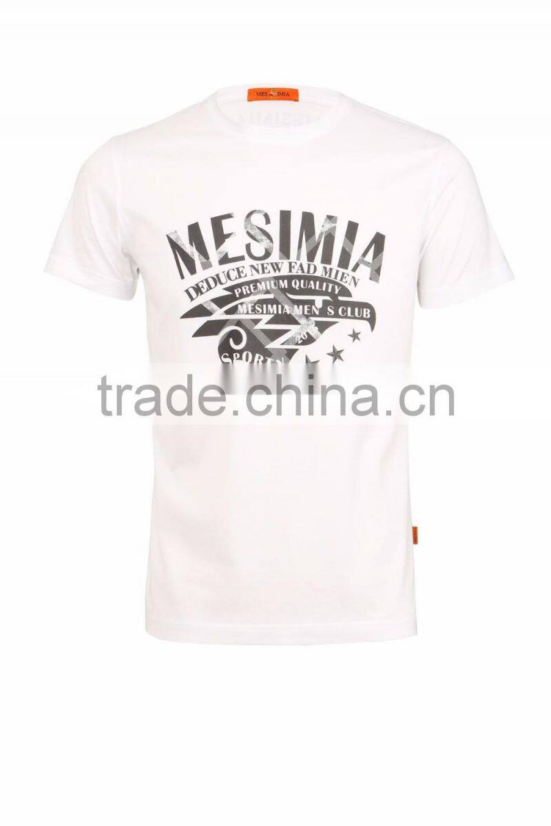 mens fashion slim design cotton plain mens t shirt