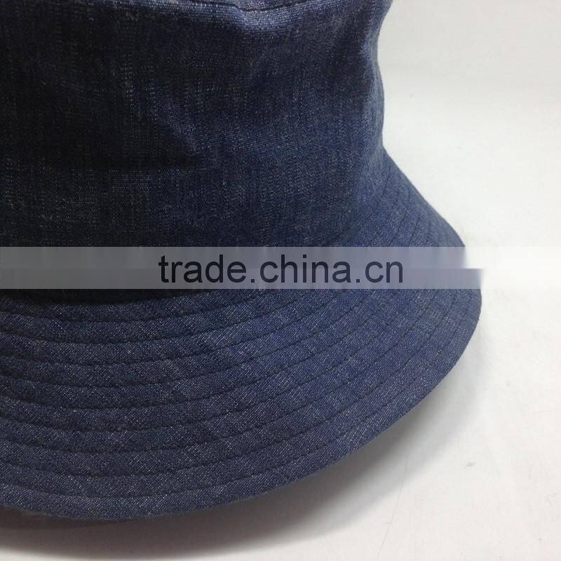 Custom Printed Double Sided Fisherman Hat And Denim Reversable Bucket Hat