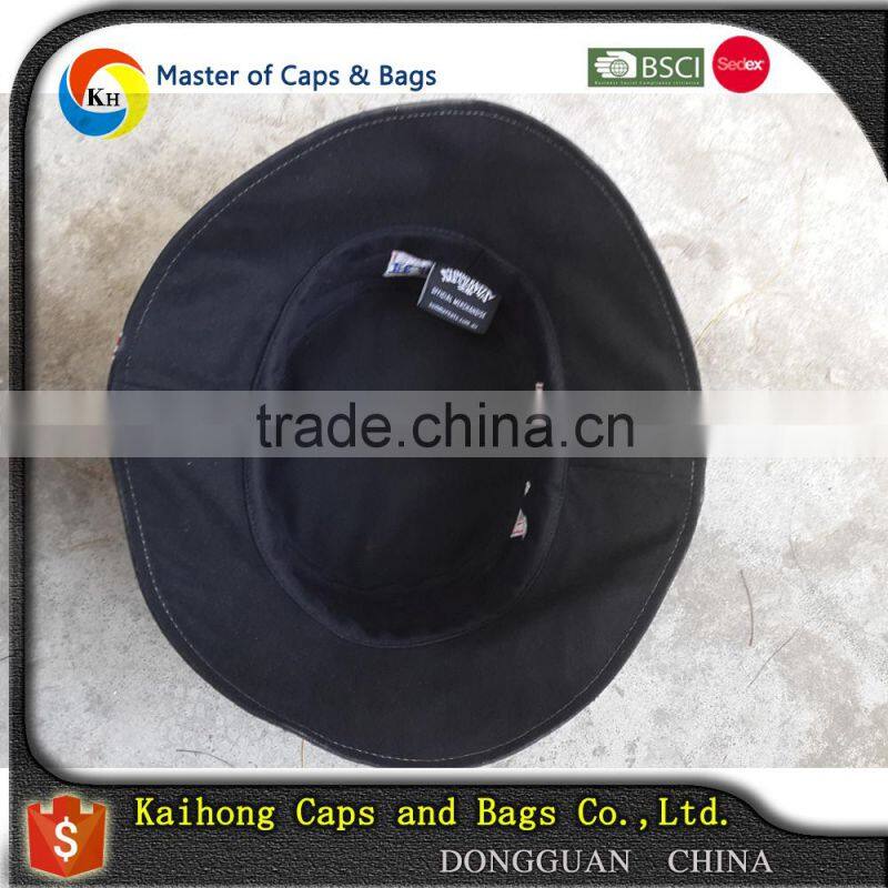 fashion bucket hat with heat transfer printed and string
