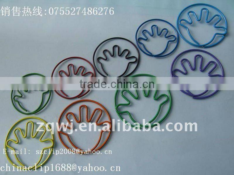 Cute shape colorful paper clip in PP box for promotion