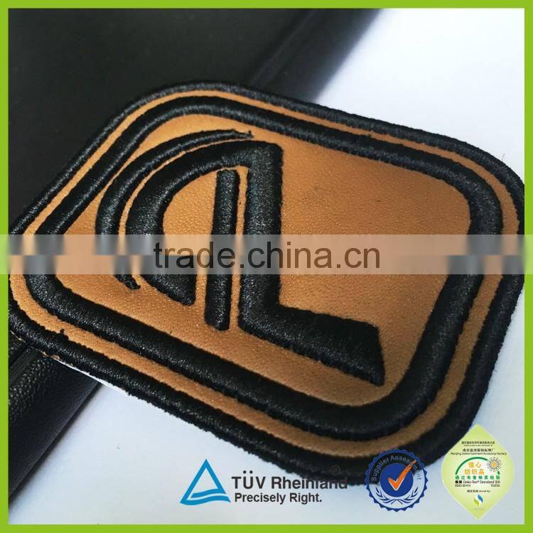 New Style fashion logo jeans pant and shirt embroidery leather patch