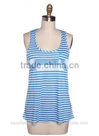 Cotton elastic tank top for women