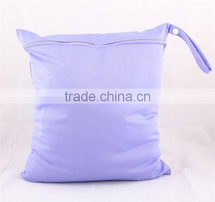 Wholesale zipper diaper bag and waterproof wet bag for baby diaper