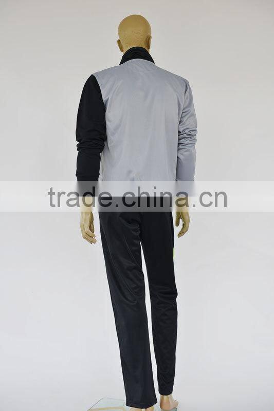 2016 Fashion Brand designer Factory OEM professional Mens' Sport wear sets jacket and pants suit