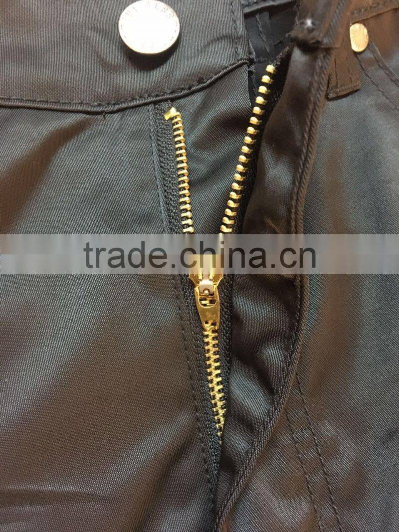 GZY Black Pleat Men Jeans Denim For South America Stock 2017